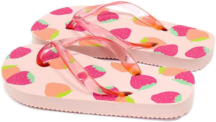DAISO Pink Fruit-Themed Beach Sandals for Toddlers - US Size 11 (EU 28) - Image 2